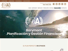 Tablet Screenshot of barymont.com